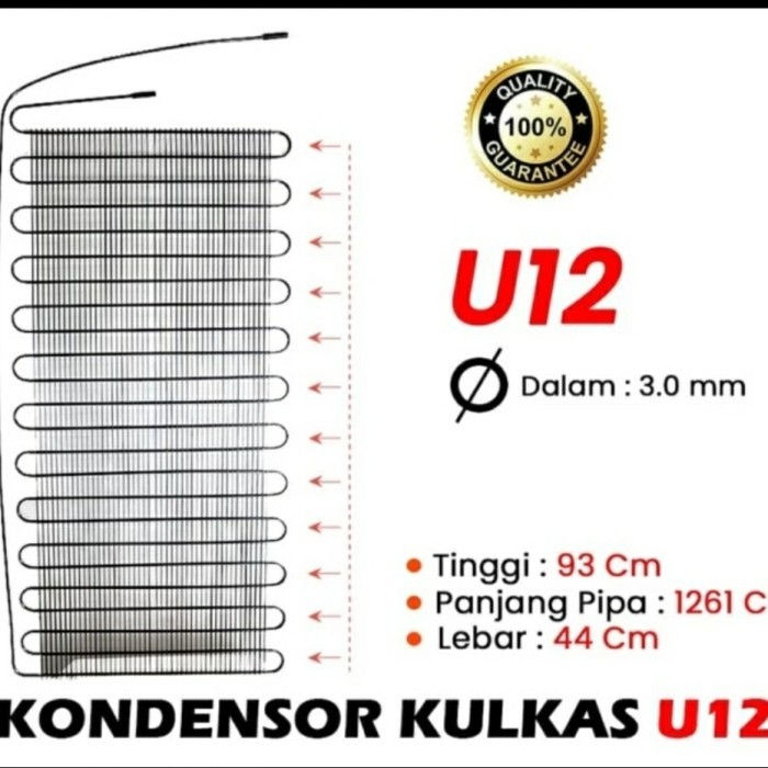 KONDENSOR KULKAS 12U TEBAL KULKAS 2 PINTU FREZER SHOWCASE
