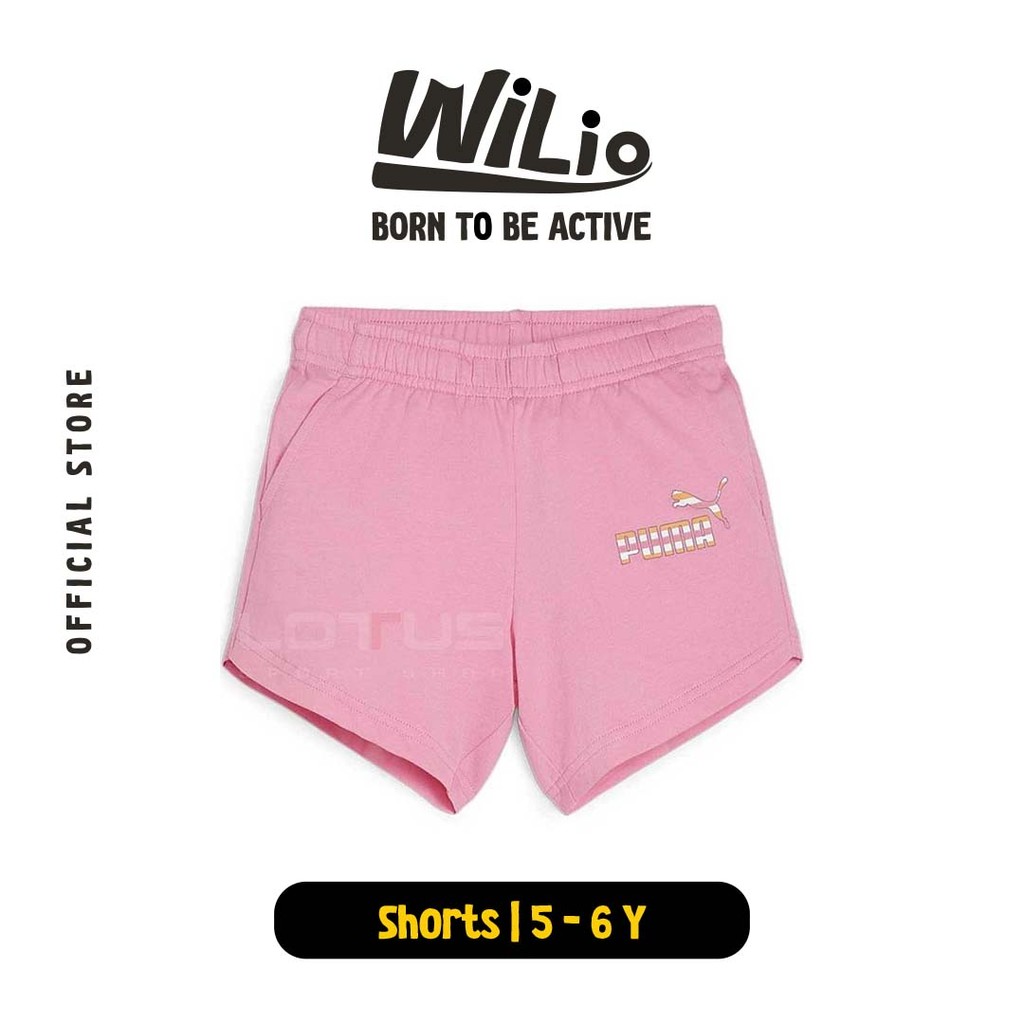 PUMA Ess+ Summer Camp Shorts Tr 67927828 - Celana Anak (Pink)