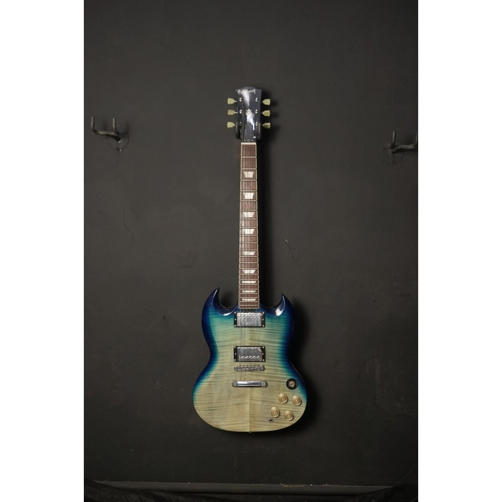 Gitar Guitar Elektrik Electric model SG flame maple top Custom epiphone gibson