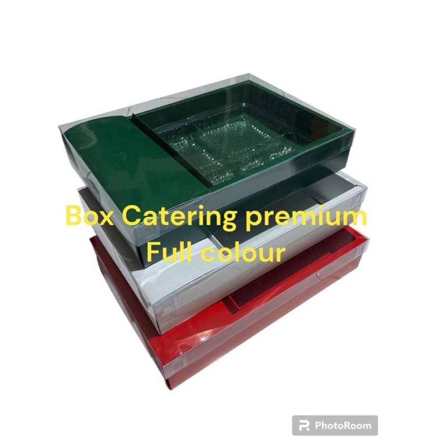 Box Catering Premium full warna Sekat 2 / Kotak Nasi sekat 2 PER 10