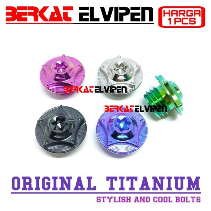 Baut Titanium Tutup Oli Mesin Mio Xeon Nmax Old New 2020 Aerox Lexi