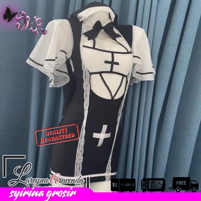 SET HOT LINGERIE COSTUME COSPLAY VALAK THEN NUN BEST PRODUCT
