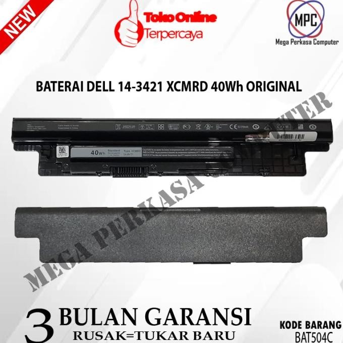 Batere Baterai Dell Inspiron 14-3421 Xcmrd Oem Baru