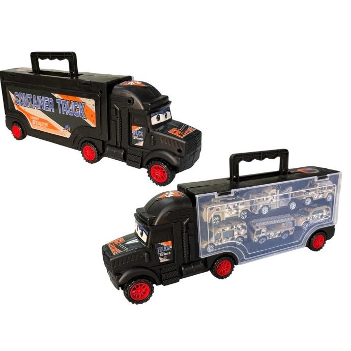 M214 Mainan Mobil Anak DIY Truck Container isi 6 Truk Army Military Car KRW