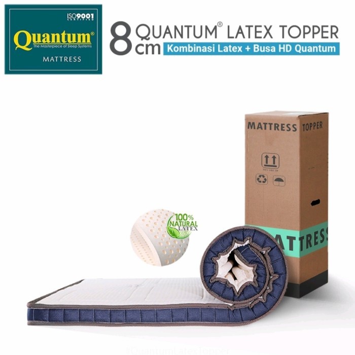 Quantum Latex Topper 160 x 200 Mattress topper kasur Latex in the box
