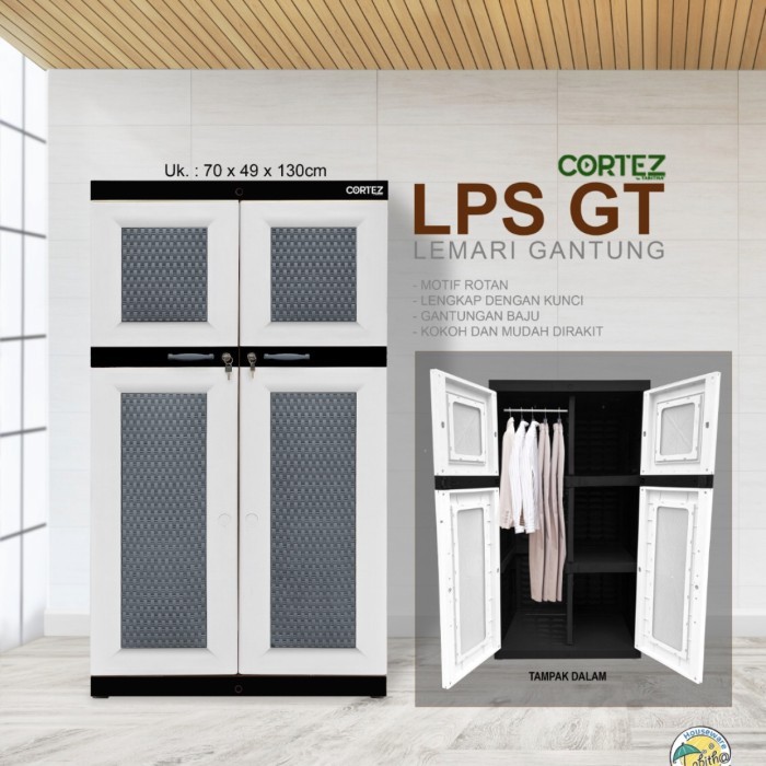 Lemari plastik gantung cortez