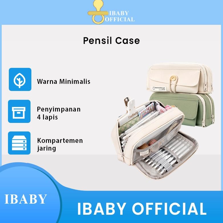 

TERMURAH Pencil Cases Large Capacity Pencil Bag Pouch Holder Box for Girls Office Student Stationery Organizer School Supplies un-123
