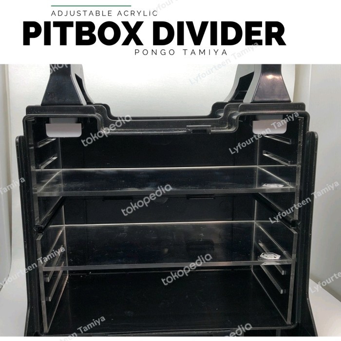 Produk Ready Sekat Akrilik Pit Box Tamiya
