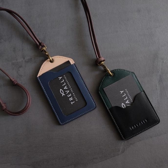 

BEBAS ONGKIR - Tempat ID Card Kulit Asli 2 kartu ID Card Holder Leather 2 Card