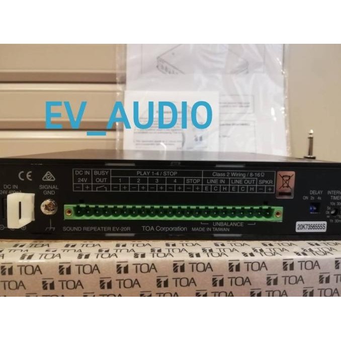 Sound Repeater Toa Ev 20R W / Toa Ev 20 R / Toa Ev20R Original  Ready