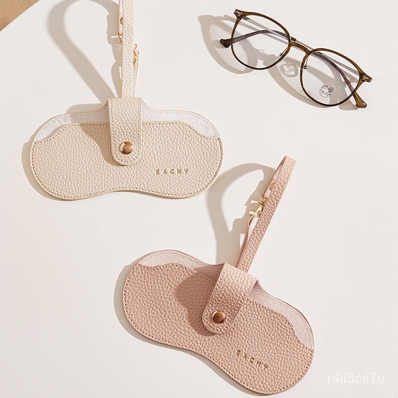 Tas Kacamata Kulit Anti Gores Portabel, Tas Kacamata Hitam Gantung Leher, Tas Buggy, Bisa Jadi Keran