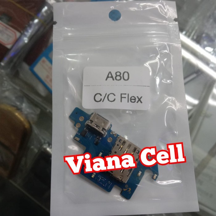 FLEXIBLE BOARD KONEKTOR CHARGER SAMSUNG A80 ORI FLEXIBEL ADA IC