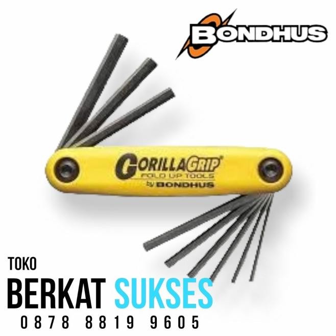 Kunci L Set Bondhus Fold Up Type Hf9S - 9 Pcs Bondhus Usa