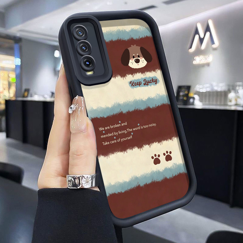 Casing Hp Untuk VIVO Y20 Y20s Y20i Y20T Y12s Y12a Y30G Y11s Case Casing pelindung Cesing motif garis
