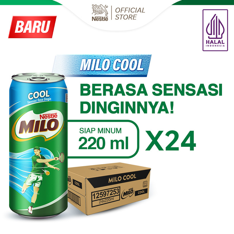 

Nestle Milo Cool Minuman Kaleng 220ml x 24