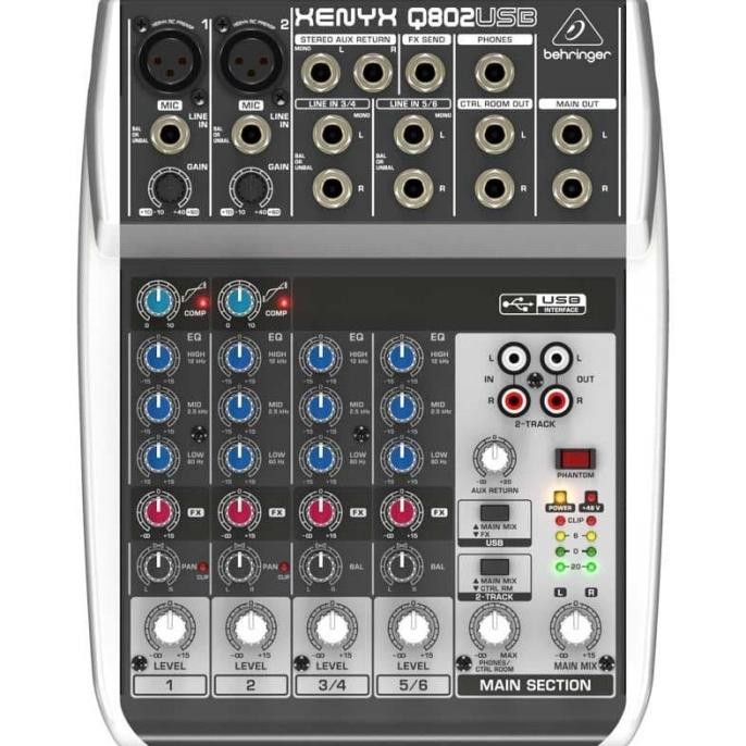 Mixer Behringer Xenyx Q 802 Usb Xenyx Q802 Usb Original  Ready