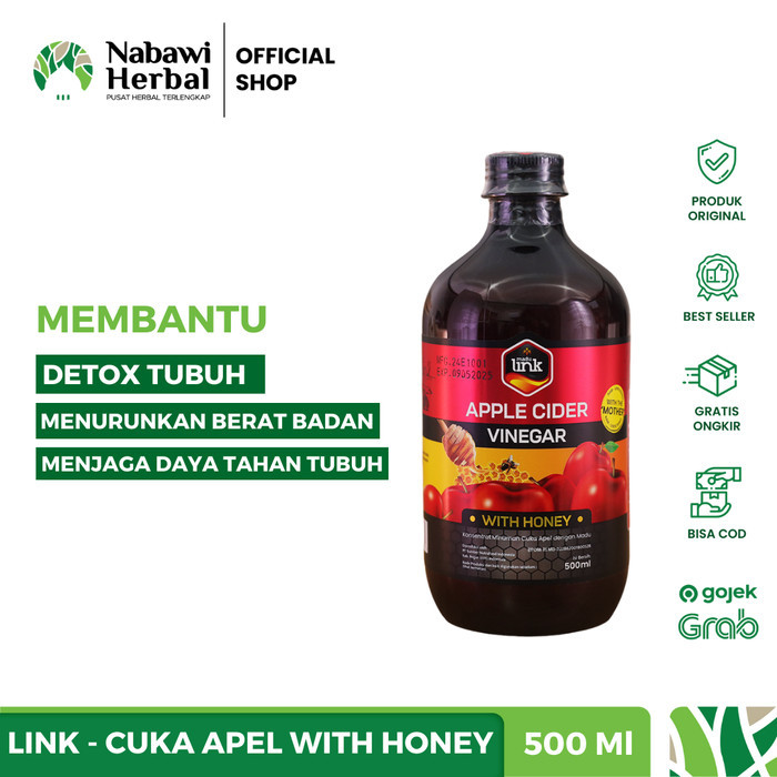 

LINK - Cuka Apel Organik Premium - Apple Cider Vinegar With Mother 500ml