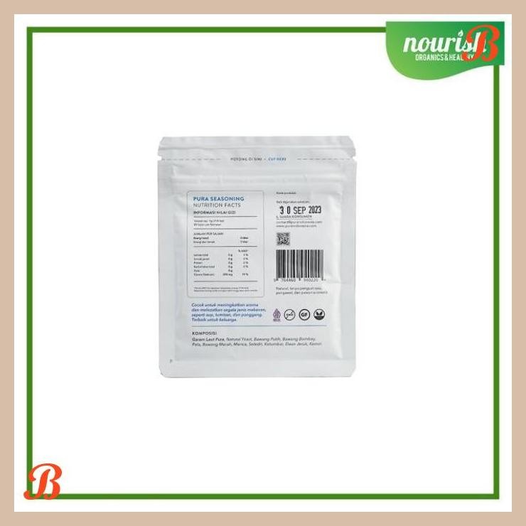 

| NN | PURA SACHET SEASONING BUMBU PENYEDAP NO MSG - VEGAN 20 GRAM