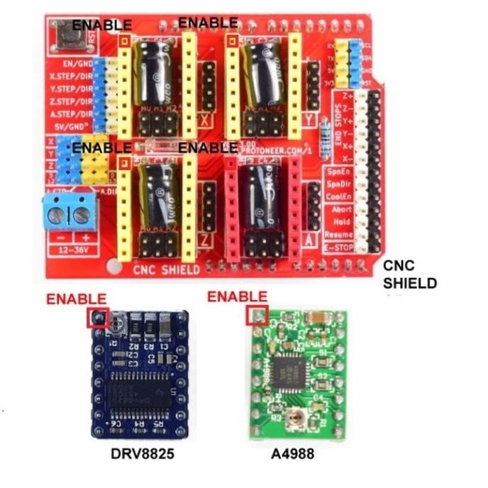 Arduino Cnc Shield V3 + 4 Driver A4988  Ready