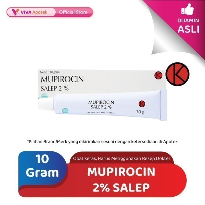 Mupirocin 2% Salep / Impetigo / Infeksi Kulit / Folikulitis (10 Gram)