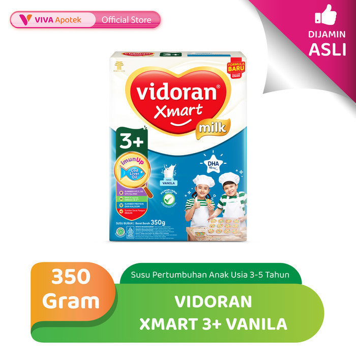 Vidoran Xmart 3+ Vanila Susu Formula Usia 3-5 Tahun - 350Gr