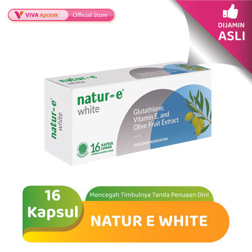 Natur E White Vitamin E untuk Kulit (16 Kapsul)