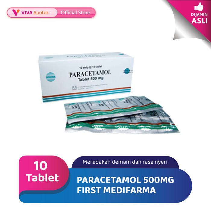 Paracetamol 500 mg Tablet First Medifarma (10 Tablet)