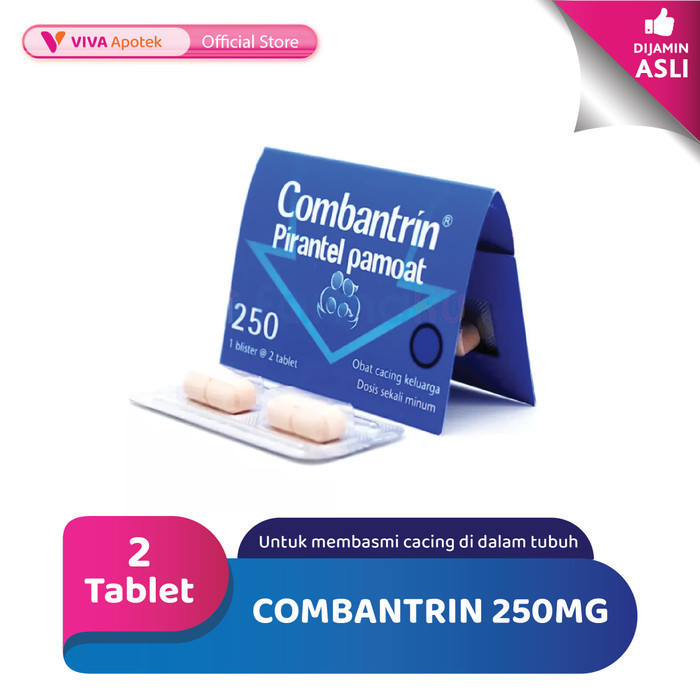 Combantrin 250 mg untuk Mengurangi Infeksi Cacing (2 Tablet)