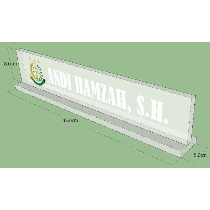 

ACRYLIC NAME DESK CUSTOM