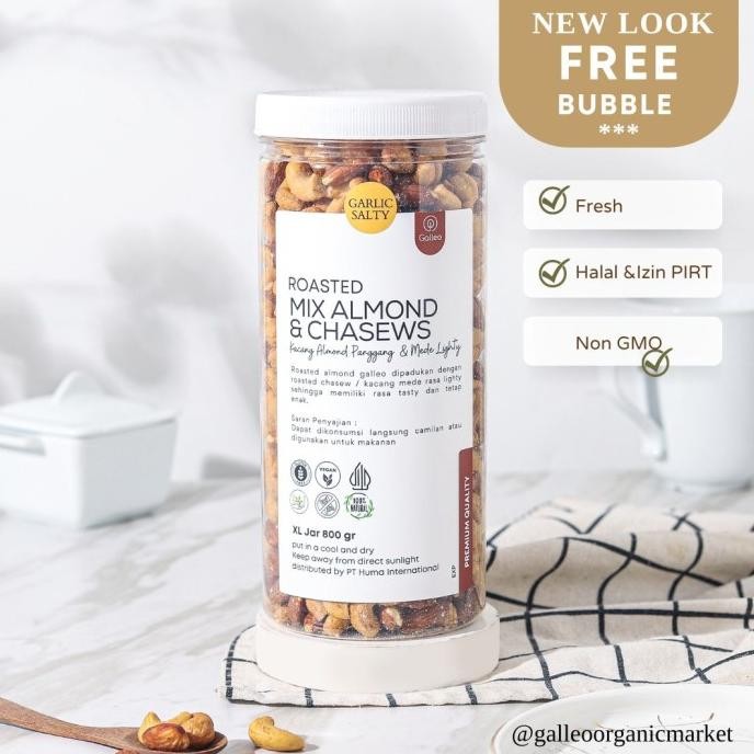 

Kacang Almond Panggang Kupas 1 Kg / Roasted Almond Galleo 1 Kg TT
