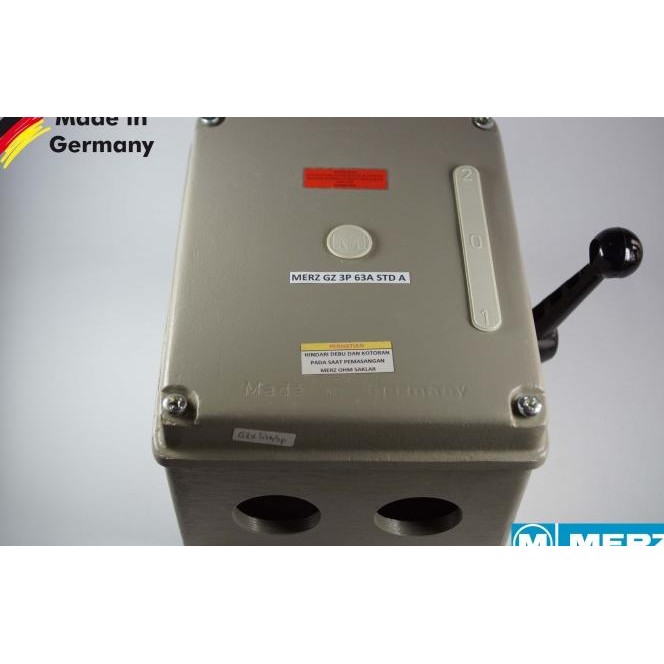 Merz Gz 63A/3P Buatan Jerman (Std A) Cos/Ohm Saklar/Handle Genset