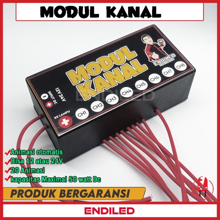 Modul Bak Kolong Led Strobo 8 Output 20 Animasi Ready