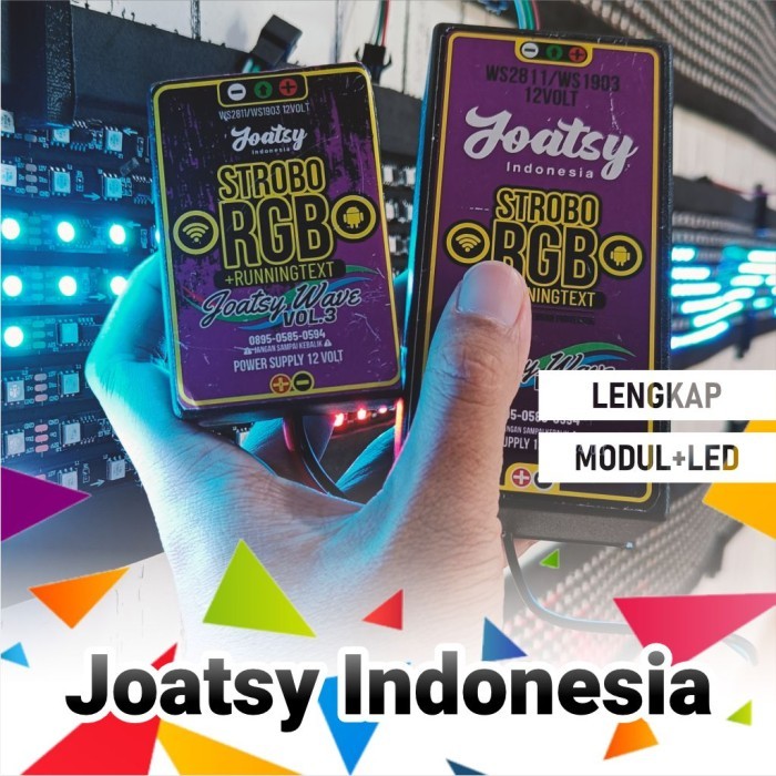 Strobo Kaca Mobil Semua Ukuran Satu Set Modul Text Wifi Wave Vol.3 Terbaru