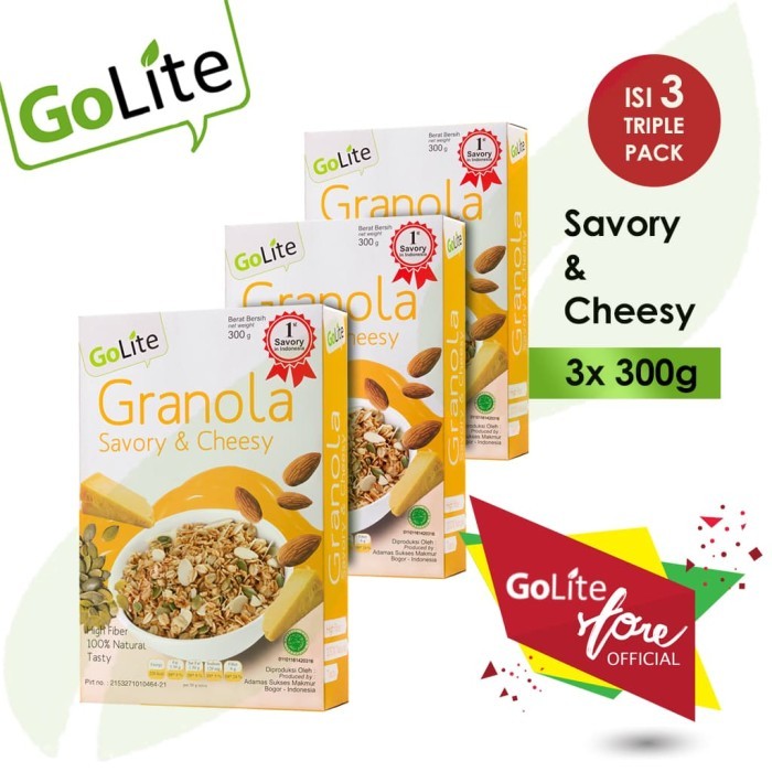 

Granola Savory & Cheesy 300G (Triple Pack)