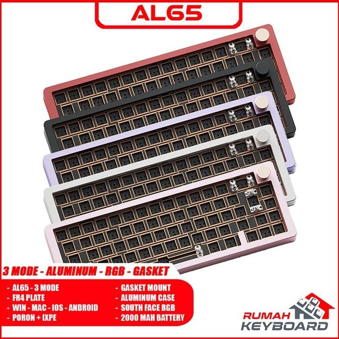MECHANICAL KEYBOARD - SUGAR65 - 65% - GASKET - SOUTH RGB  - ALUMINUM
