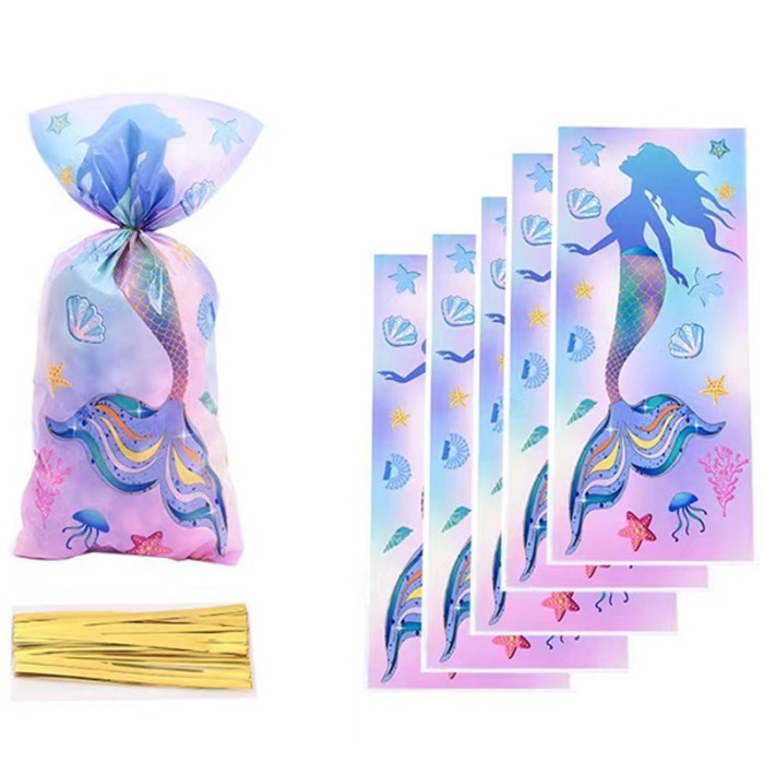 

:0:0:0] plastik bingkisan ulang tahun kecil tema mermaid 12,5 x 27 cm isi 10 pcs