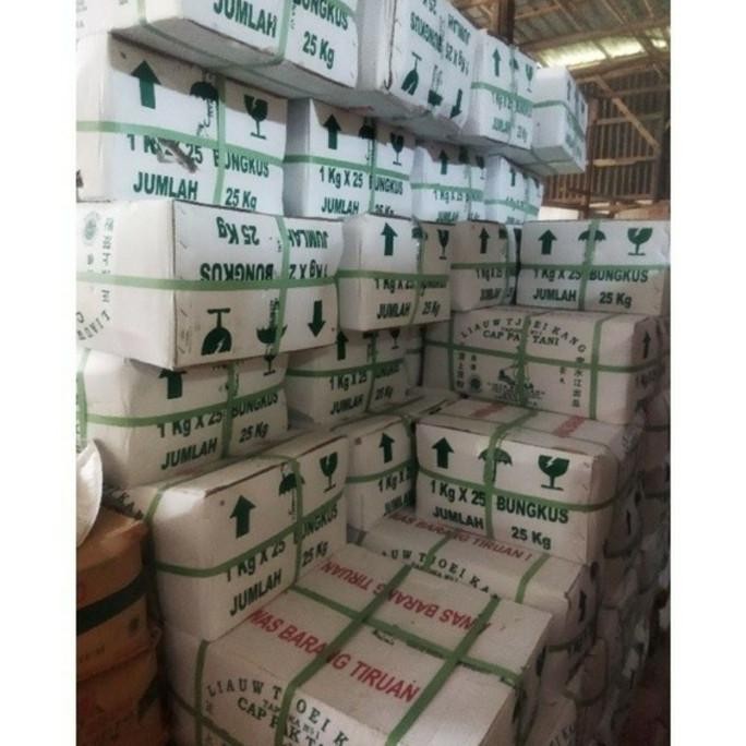 

Tepung Tapioka Pak Tani Liauw Tjoei Kang Asli per dus 1kg x 25 GOSEND
