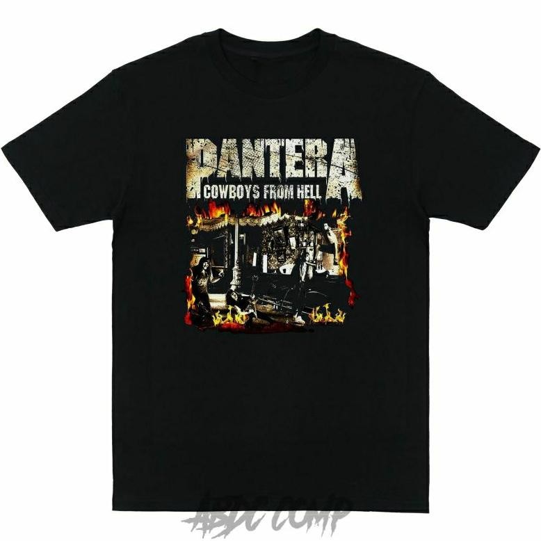 T-Shirt Band Metal Pantera Cowboy From Hell