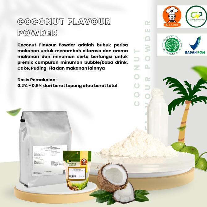 

Coconut Flavour Powder / Perisa Bubuk Kelapa / Perasa Flavor Kelapa