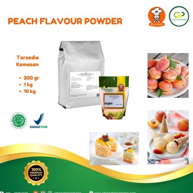 

Peach Flavour Powder / Perisa Bubuk Persik / Perasa Persik Flavor