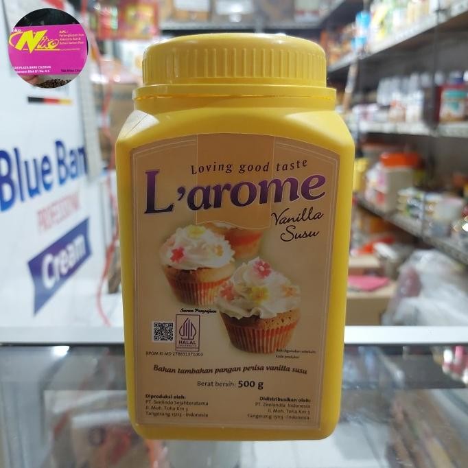 

larome l'arome perisa vanilla susu 500 gram khusus grab dan gojek