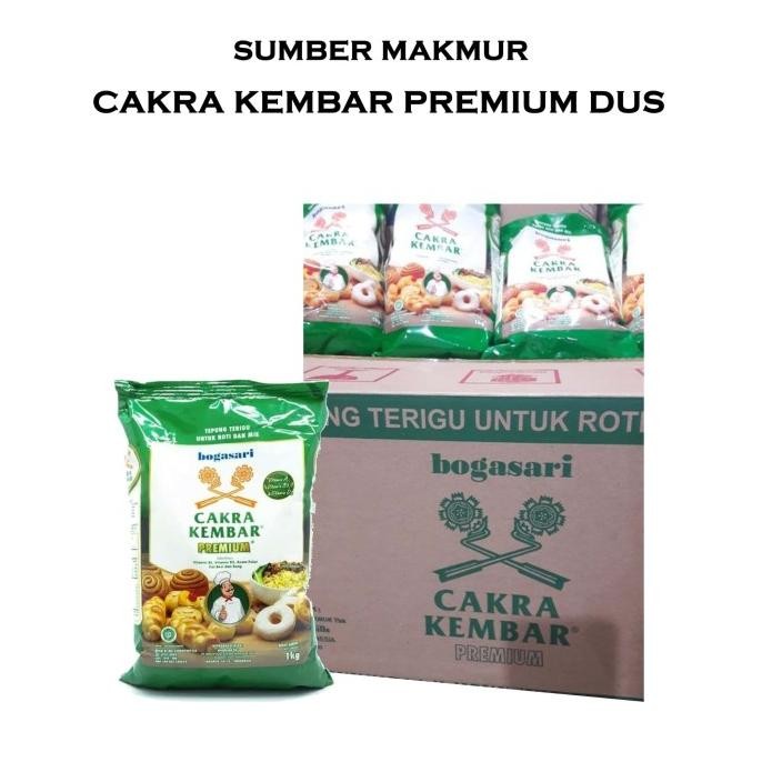 

TEPUNG TERIGU CAKRA KEMBAR PREMIUM DUS 1 KG