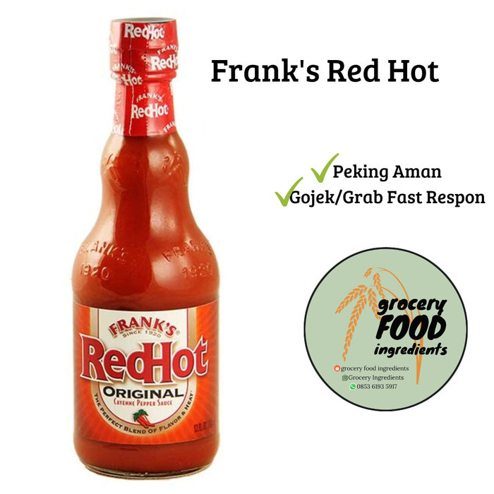 

Frank's Red Hot Wing Pepper Sauce / Sauce Hot Pepper Sauce Ayam Pedas