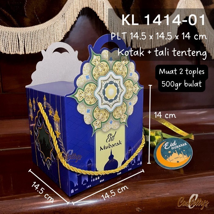 

6 Pcs KL 1414-01 Kotak Box Lebaran Nastar Kado Hampers Idul Fitri