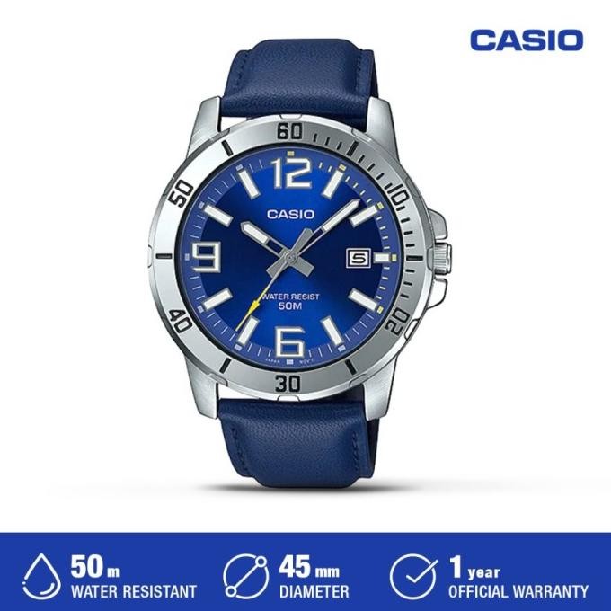 PROMO JAM TANGAN 100% ORIGINAL CASIO ORI GENERAL MTP-VD01L-2BVUDF MTPVD01L 2BVDF 2B 2 VD01D VD01 TER
