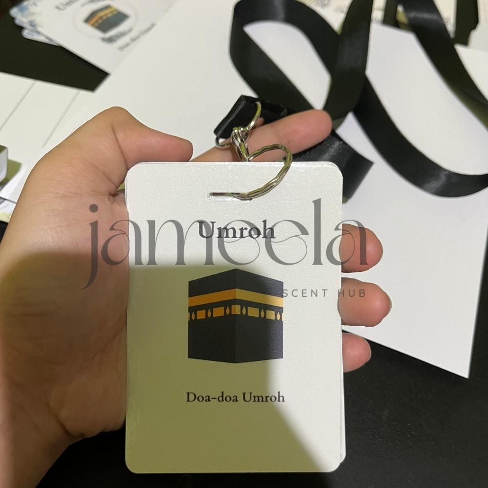 

Dw-45 (Desain Polos) Mini Note Umroh Kartu | Umroh Landyard | Kartu Doa-Doa Umroh Desain Polos