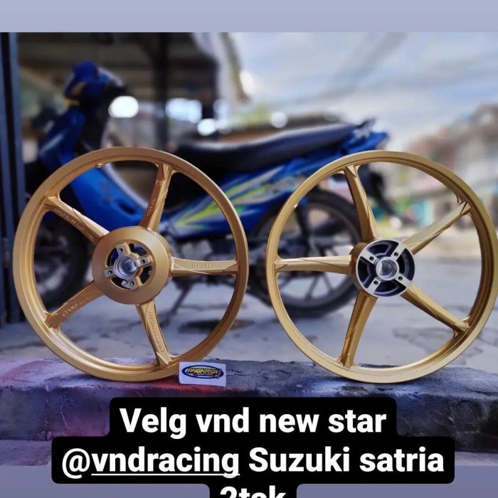 velg vnd racing satria 2tak double disk 1.40x1.60-17 new star