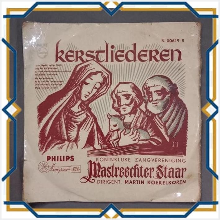 [KIO] KERSTLIEDEREN - VINYL/PIRINGAN HITAM 10 INCH - BEKAS LAWAS ORIGINAL