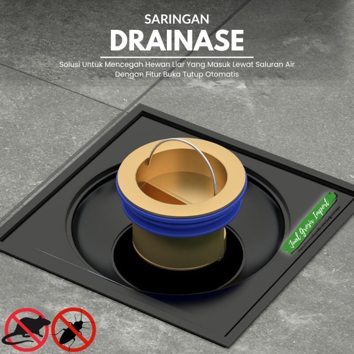 FLOOR DRAIN PENUTUP LUBANG SALURAN AIR KAMAR MANDI WASTAFEL OTOMATIS