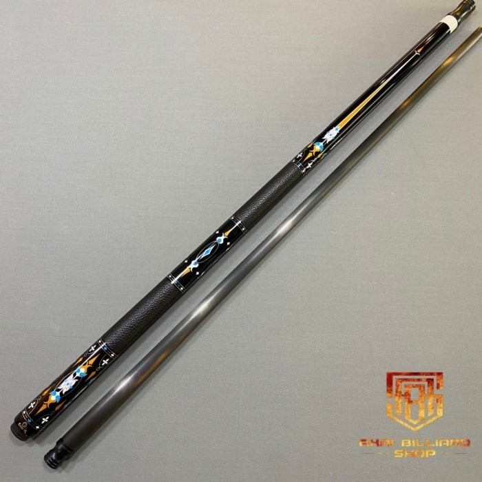 STIK BILLIARD CARBON CUE X HQ 10 WRAPLES, CUE X CARBON SHAFT 12.5MM ( SECOND LIKE NEW )